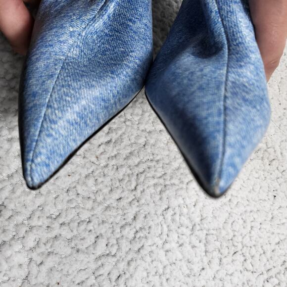 Alexander Wang Delphine 90mm denim Boots EU 35.5 US 55 - Picture 8 of 9